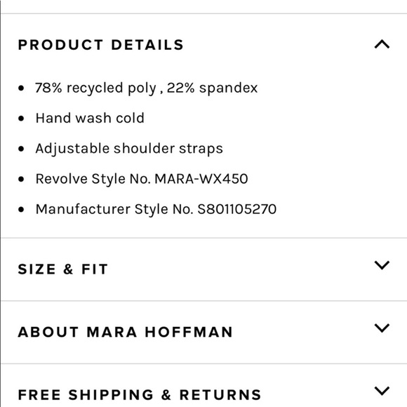 NWT Mara Hoffman Emma V Neck One Piece Size Small - Picture 5 of 8